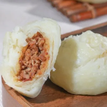 Frozen Pork Flaky Steamed Bun for Retail Chains