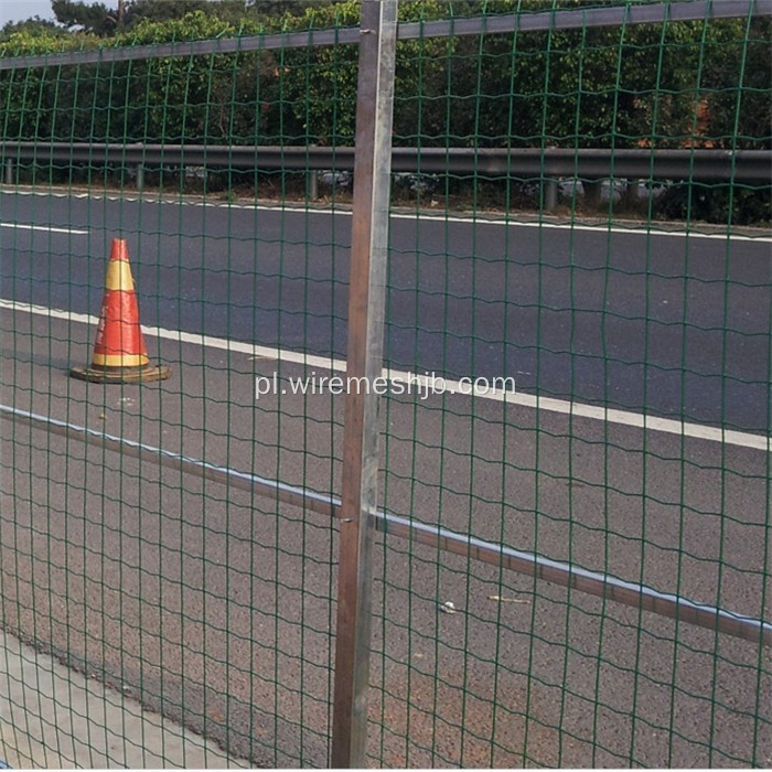 Ciemnozielony PVC Coated Security Euro Fence