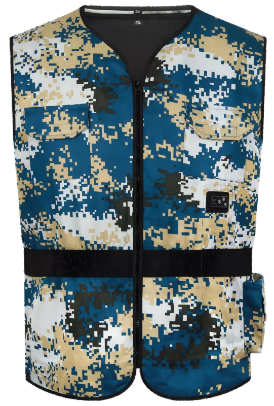 Integrated Cooling Vest (Camouflage) 1 battery + 1 charger