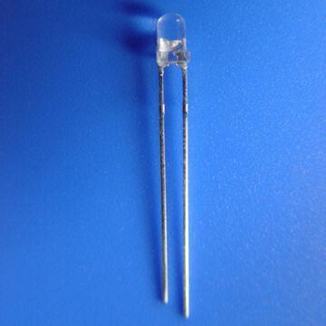 3mm round LED, super yellow green, 575nm, water clear, super bright, RoHS compliant, 30°