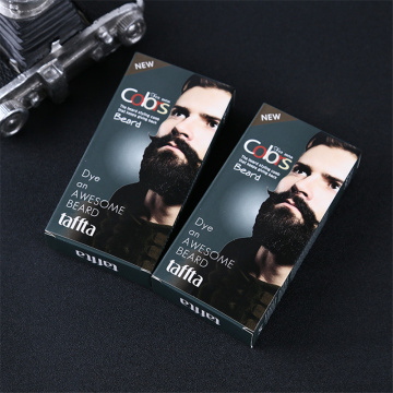 100% Natural Beard Dye Cream Men Mustache Beard Cream Natural Black Dye Wax Fast Color Long Lasting Black Beard Care Tint Cream