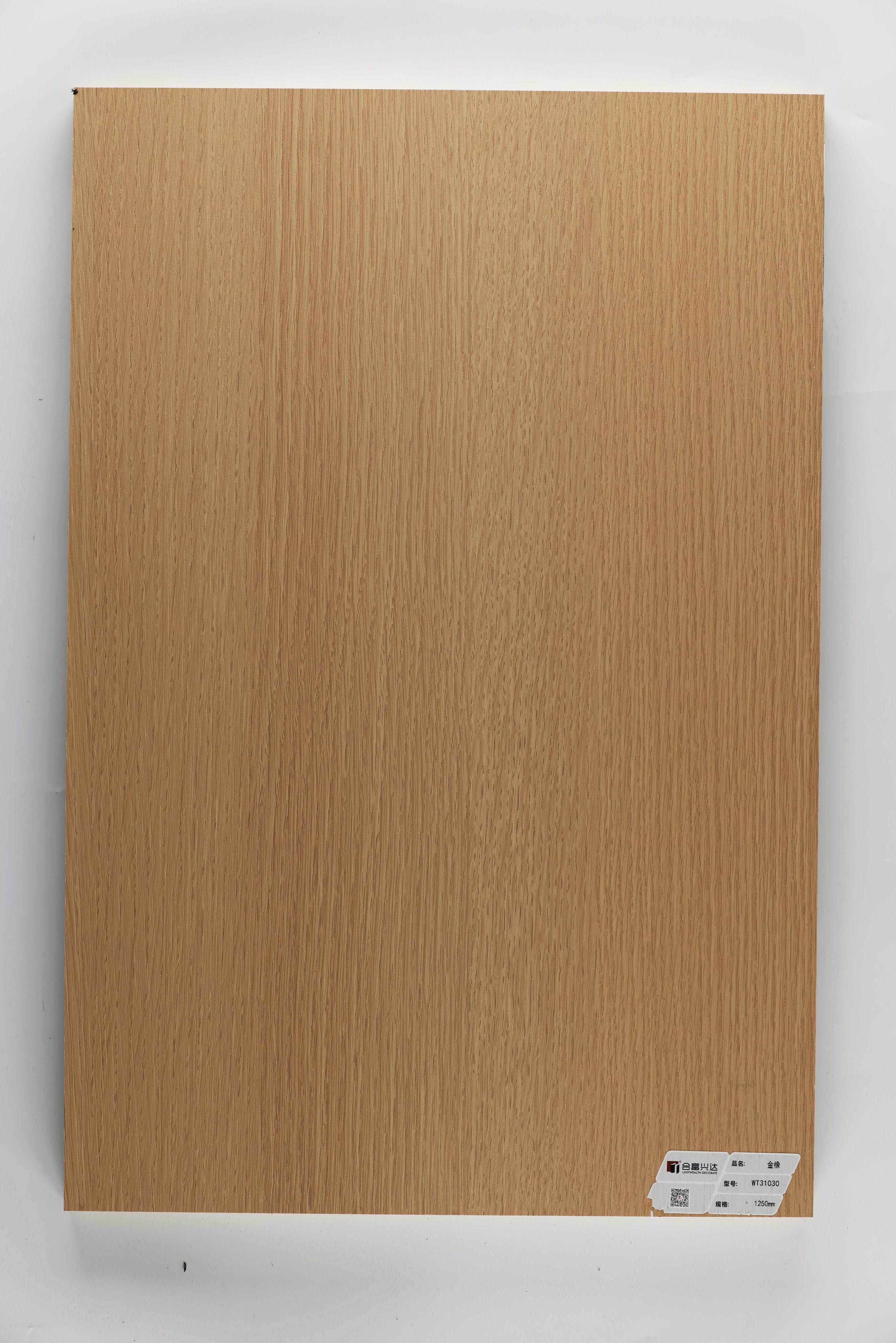 प्राकृतिक गोल्डन ओक रैखिक लकड़ी अनाज बनावट WT31030 का विवरण