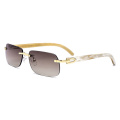 Designer Buffalo Horn Sunglasses