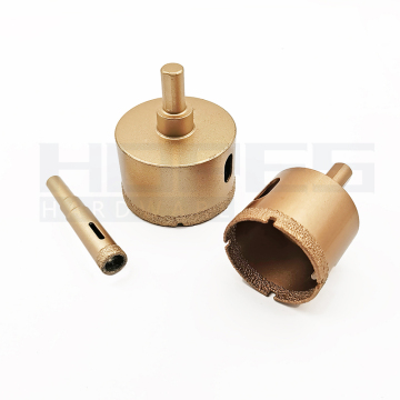 6-60mm Brass Solder Diamond Core Drill Bits for Glass, Tile, Marble, Concrete