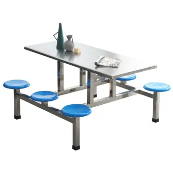 Space-Saving Conjoined Dining Tables: Wholesale Commercial School Canteen Furniture Sets