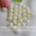Gran joyería de perlas de collar de perlas con forma redonda.