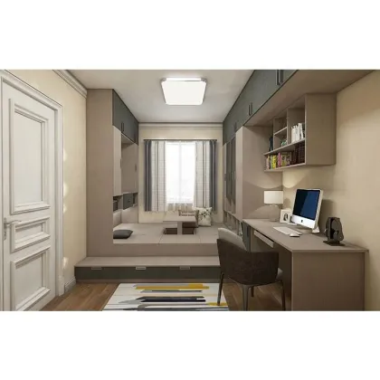 Japanese Tatami Bed with Contemporary Customized Storage for Multi-functional Rooms