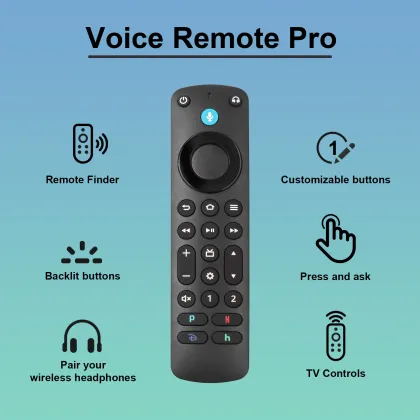 Amazon Alexa Voice Remote Pro for Fire TV Device Universal Smart TV Remote for Fire TV Stick 4K Max