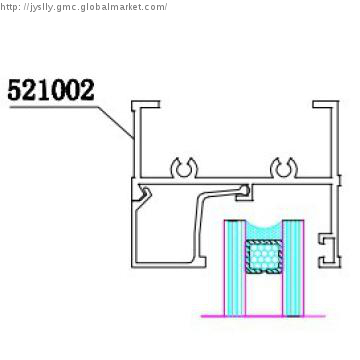 windows and door frames  made from 6063 Aluminum  Profile