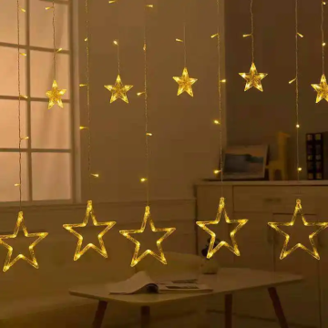 12 Stars 138 LED Curtain String Lights - Factory Outlets for LED Big Star Curtain Christmas Lights