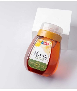 Customizable Plastic Honey Jars: 8oz, 16oz, 32oz, Oval Shape with Nipple Spout and Double Layer Screw Lid