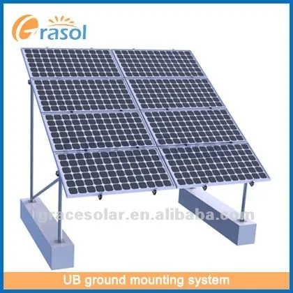 Solar Ground Concrete Foundation Mount System