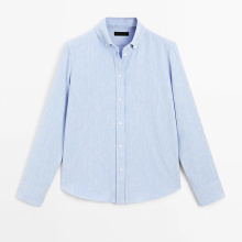 Women's casual commuting style linen long sleeved shirt top