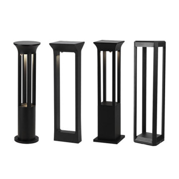 Goocean Solar LED Street and Lawn Bollard Lights