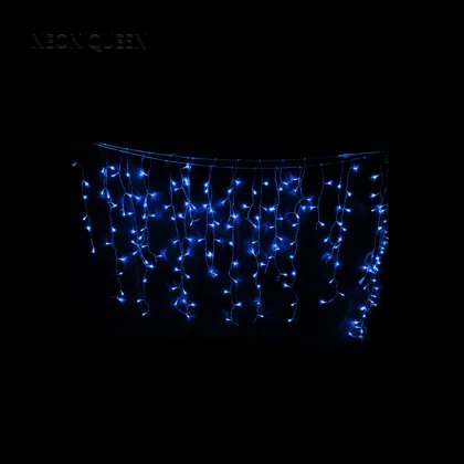 Snowing Icicle Lights: Christmas Lights Icicle Outdoor Holiday Decoration