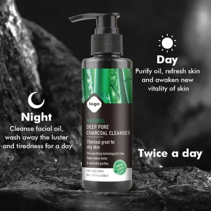 Men's Charcoal Oil Controlling Acne Treatment Facial Cleanser