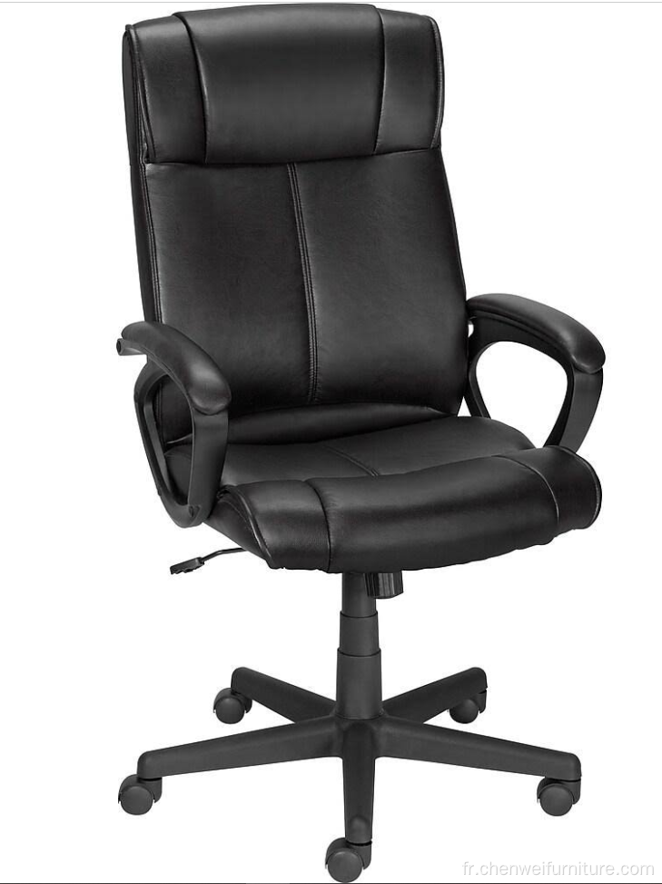 Directeur de chaise de bureau pivotant ergonomique de cuir PU moderne