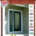 Decorative Glass 1/2 Lite Primed Steel Prehung Front Door