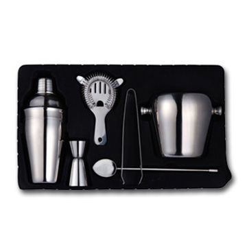 Stainless Steel Bar Set In Gift Box, Promotional Bar Set