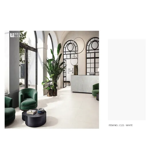 White Matt Porcelain Floor Tiles for Fashion Projects