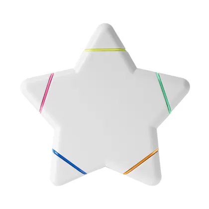 BKS Factory Wholesale: Cheap Logo Printing Star Shape Highlight Marker Pen