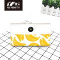 Estilo de frutas de fruta personalizada PU cuero Bag Bag Cosmetic Bag Case y bolso multifuncional