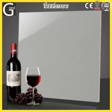 China Supplier Polished Tile Pure Color Series Gray Porcelain Tile 60x60