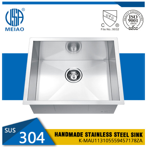 CUPC Farmhouse Handcrafted Stainless Steel Sink