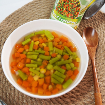 natural canned green peas and carrots mixed vegetables