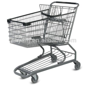 Best Price of Powder Coated Supermarket Shopping Cart Trolley Model-DT