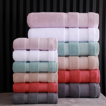 Wholesale 70x140cm Cotton White Towel for Bath Shower