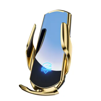 Q3S Light Up Logo Smart Sensor Carry Automatic Wireless Charger for iPhone and Mobile Phones
