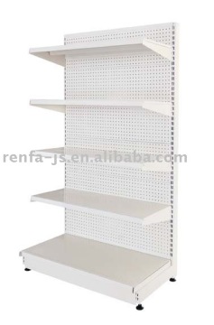 punched backpanel supermarket rack (small holes)