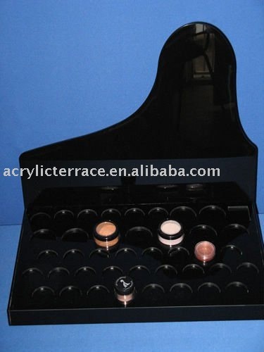 Black Acrylic Face Powder Stand