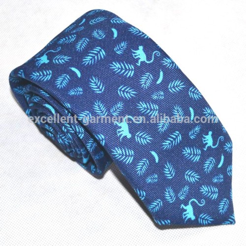 Hand print custom linen special fabric necktie for man