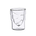 Jiateng Bamboo Shoot Shape Double Wall Glass Cup