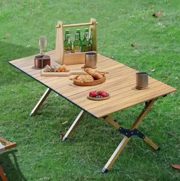 New Design Steel Lightweight Portable Picnic Camp Table for Hiking