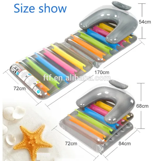 brand promotion factory price overwater inflatable mattress,Inflatable water deck chair