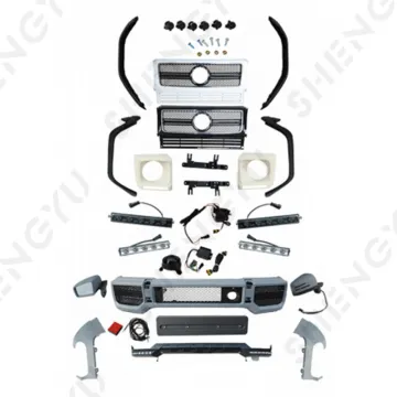 2004-2018 Benz G Class W463 Upgrade Kit: G65 AMG Style Lamps, Grille, Front Bumper