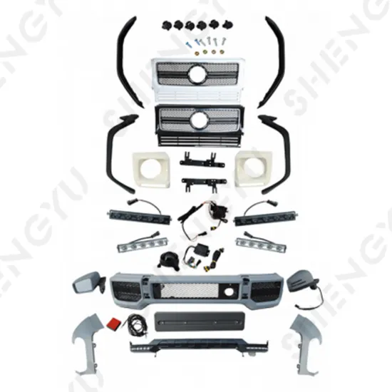 2004-2018 Benz G Class W463 Upgrade Kit: G65 AMG Style Lamps, Grille, Front Bumper