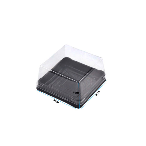 Recyclable Clear Transparent Plastic Square Cake Boxes