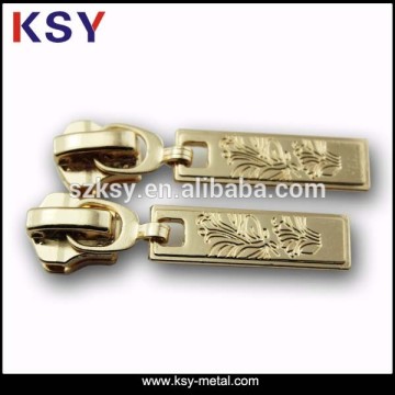 Gold plating custom metal sliders for handbag