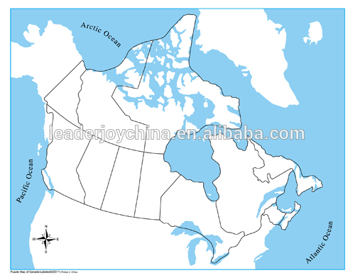 Unlabeled Canada Control Map, High Quality Unlabeled Canada Control Map