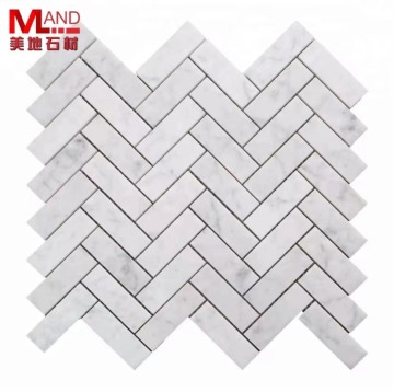 Waterjet Pattern Marble Mosaic Tile for Kitchen and Bathroom Wall