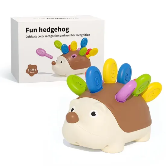 Elarve Colour Match Toys: An Interactive Game for Digital Cognition, Matching, and Concentration Training with a Plastic Hedgehog Toy