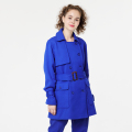Cappotti blu donna moda personalizzata OEM