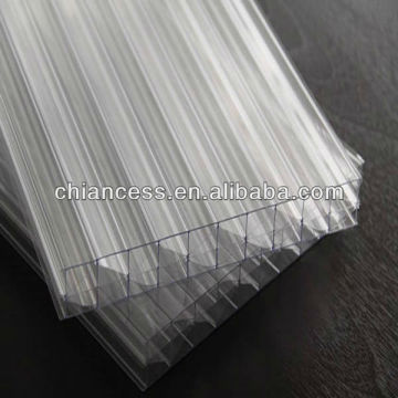 Polycarbonate 7 Layer Diamond Multiwall Structure Hollow PC Sheet