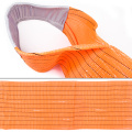 10 Ton 8M Or OEM Length 300MM Width 4 Ply Soft 8T Webbing Lifting Belt Sling Orange Color Safety Factor 8:1 7:1 6:1 Type