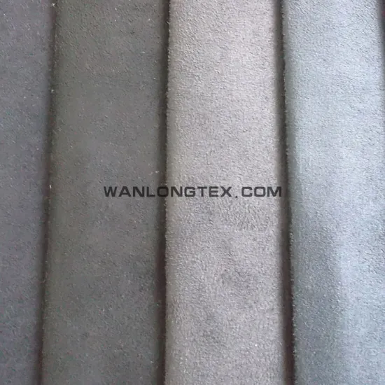 printed poly spandex suede woven fabric