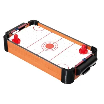 Wooden Table Top Air Hockey & Foosball Game Gift Set Bundle - 2 Pack